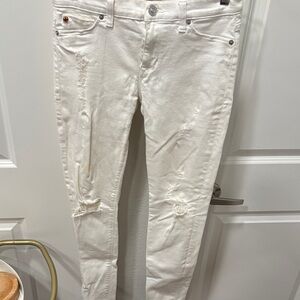Hudson Jeans Nico White Super Skinny Jeans